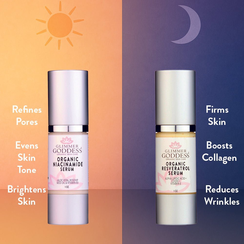 Organic Niacinamide + Resveratrol Serum Duo – Pore Refining & BrighteningSerums