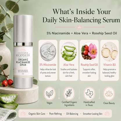 Organic Niacinamide Serum 5% – Pore Minimizer & Anti - Aging TreatmentSerums