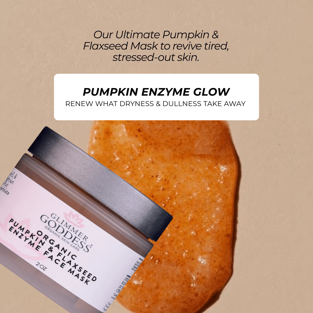 Organic Pumpkin Flaxseed Enzyme Face Mask – Brightening & Tightening Mask for Glowing SkinMasks & Peels