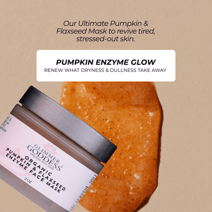 Organic Pumpkin Flaxseed Enzyme Face Mask – Brightening & Tightening Mask for Glowing SkinMasks & Peels