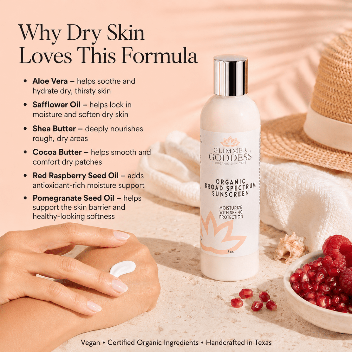 Organic Reef-Safe Sunscreen – Broad Spectrum SPF 40Lotions & Creams