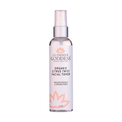 Organic Rose Water Facial Toner – Citrus Twist Toner with Witch Hazel & Aloe for Pore Tightening-0