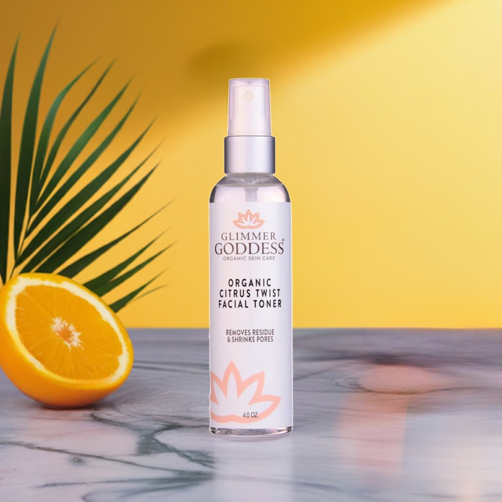 Organic Rose Water Facial Toner – Citrus Twist Toner with Witch Hazel & Aloe for Pore TighteningCleansers & Scrubs