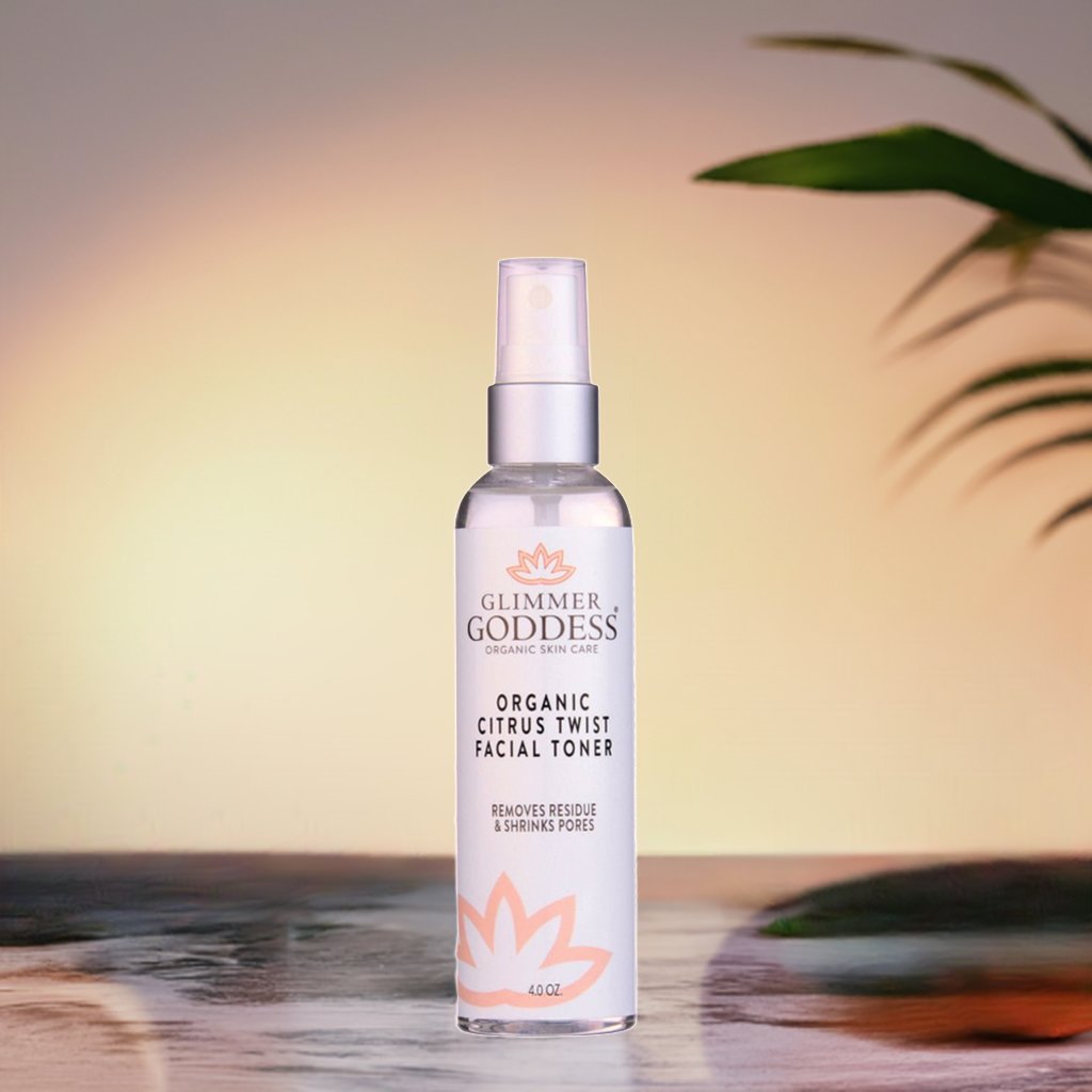 Organic Rose Water Facial Toner – Citrus Twist Toner with Witch Hazel & Aloe for Pore TighteningCleansers & Scrubs