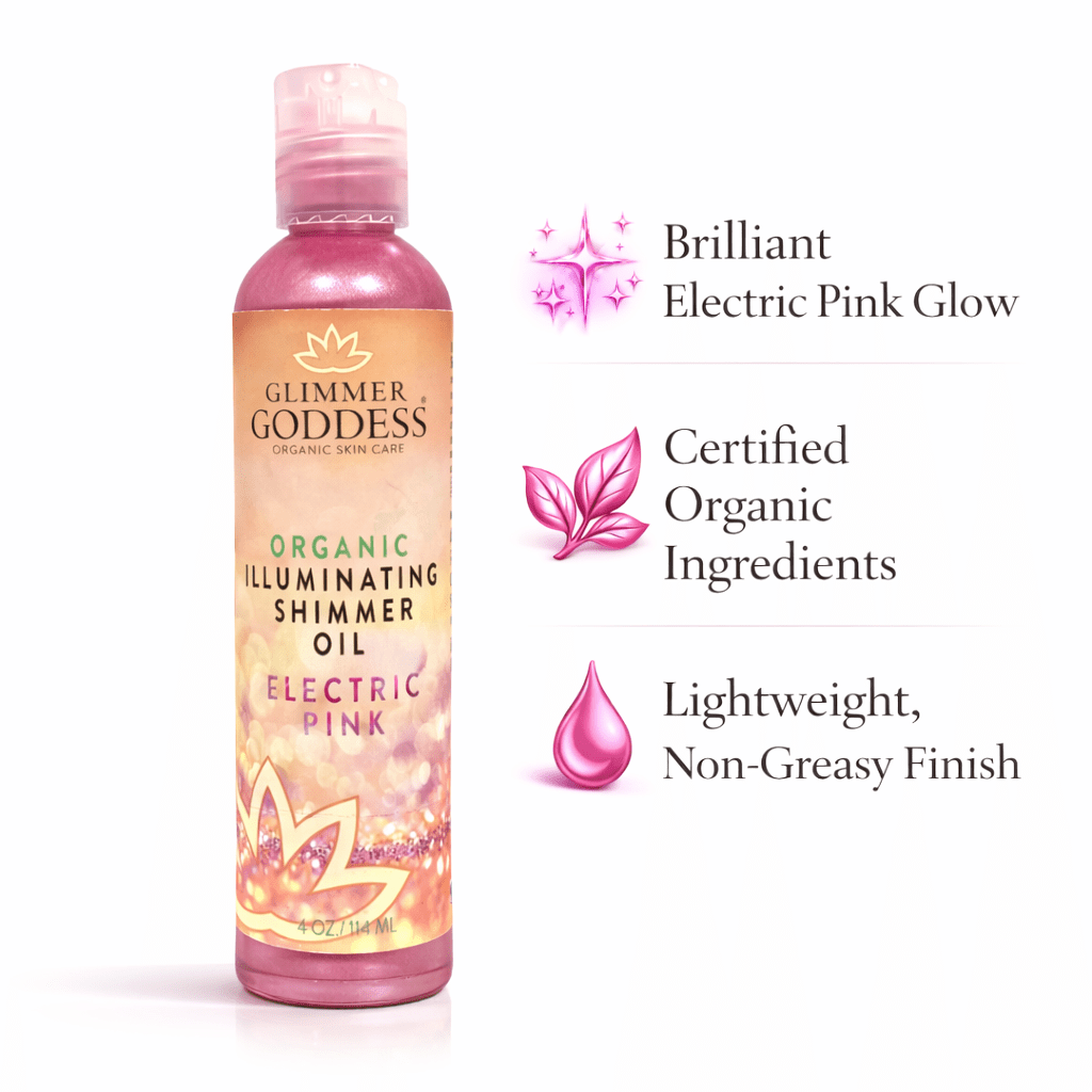 Organic Shimmer Body Oil for a Soft, Non - Greasy Body GlowShimmer