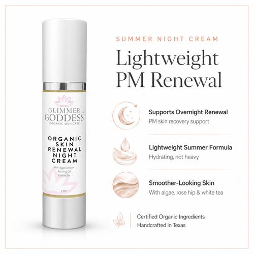 Organic Skin Renewal Night Cream 2 oz – Anti - AgingMoisturizers