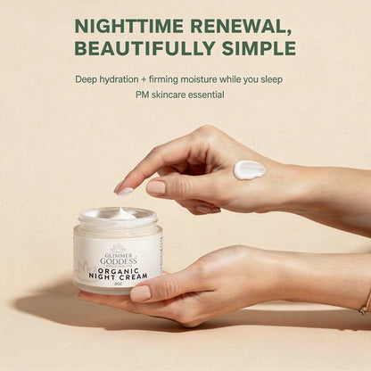 Organic Skin Renewal Night Cream 2 oz – Anti - AgingMoisturizers