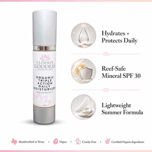 Organic SPF 30 Face Cream for Hydration, Firming & Sun ProtectionMoisturizers