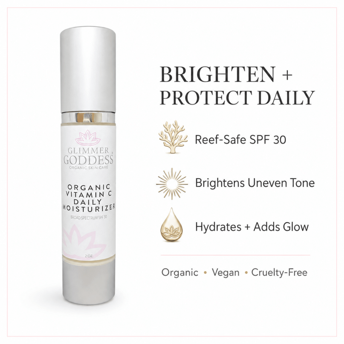 Organic Vitamin C Daily Moisturizer SPF 30 – Brightening FormulaMoisturizers