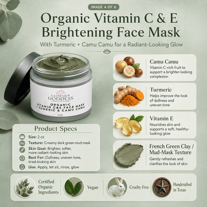 Organic Vitamin C & E Brightening Face MaskMasks & Peels