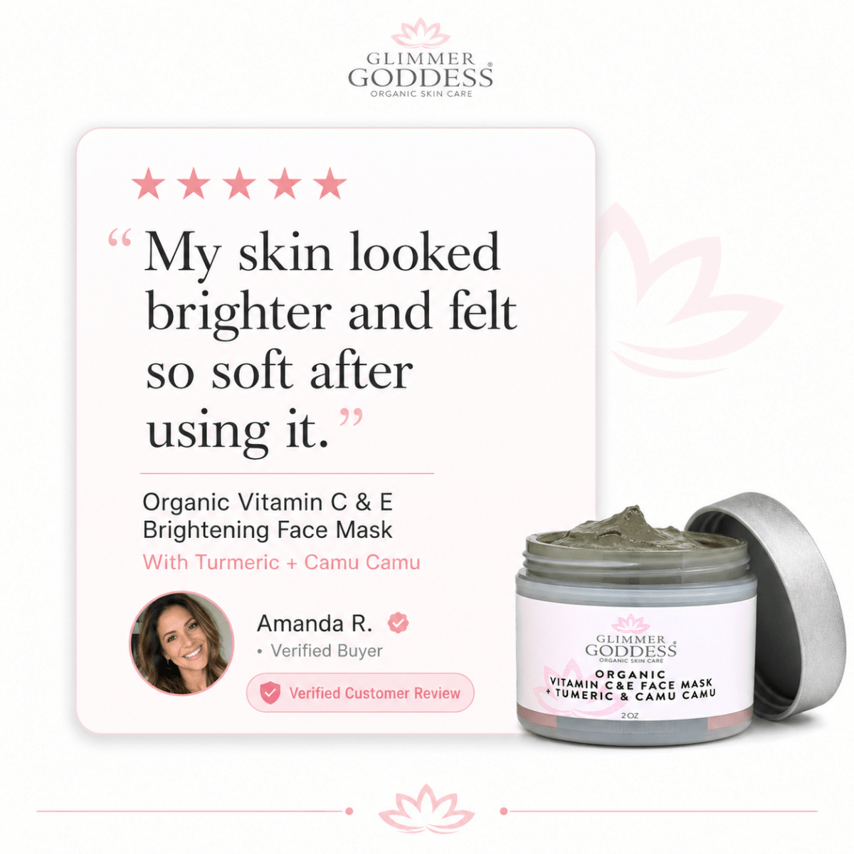 Organic Vitamin C & E Brightening Face MaskMasks & Peels