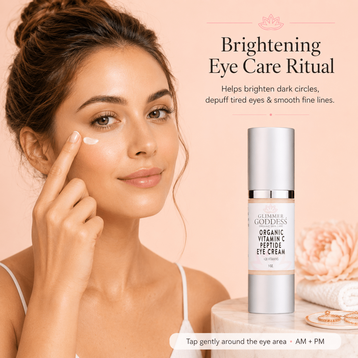 Organic Vitamin C Eye Serum – Peptide Treatment for Dark CirclesFor Eyes