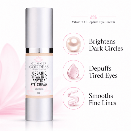 Organic Vitamin C Eye Serum – Peptide Treatment for Dark CirclesFor Eyes