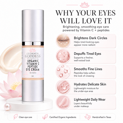 Organic Vitamin C Eye Serum – Peptide Treatment for Dark CirclesFor Eyes