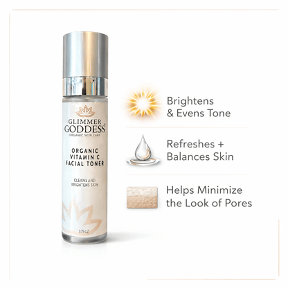Organic Vitamin C Facial Toner – Natural Brightening AstringentCleansers & Scrubs