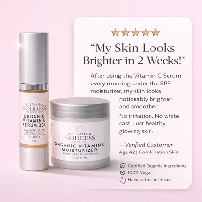 Organic Vitamin C Serum & SPF 30 Moisturizer DuoBundle