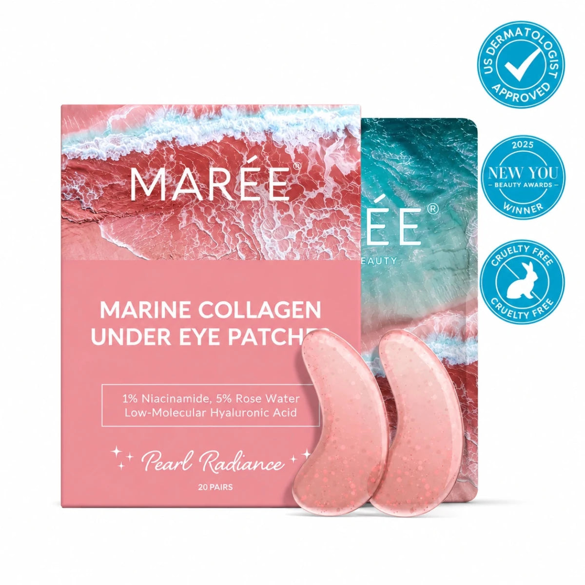 Pink Eye Patches for Puffy Eyes