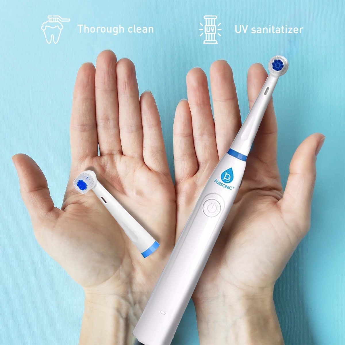 Pursonic Advanced Smile Care Bundle – LED Whitening Kit, Whitening Strips, & Electric ToothbrushOral Care