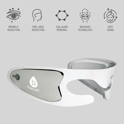 Pursonic LED Light Therapy Advanced Restoration Eye Mask – Anti - Aging, Collagen - Boosting, At - Home TreatmentBeauty & Personal Care