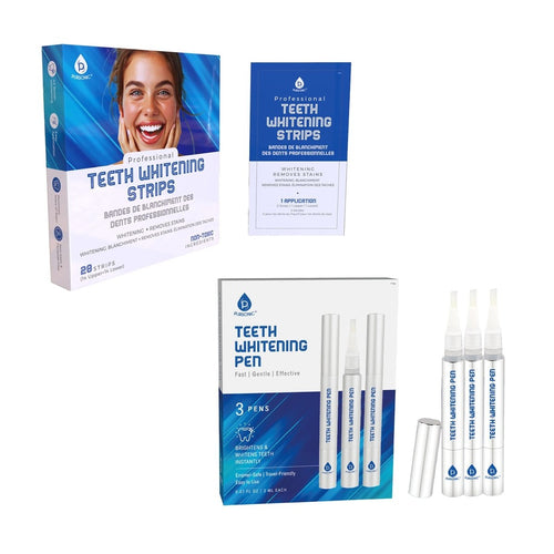 Pursonic Teeth Whitening Essentials Bundle – Whitening Pens + Professional Whitening Stripsteeth Whiteners