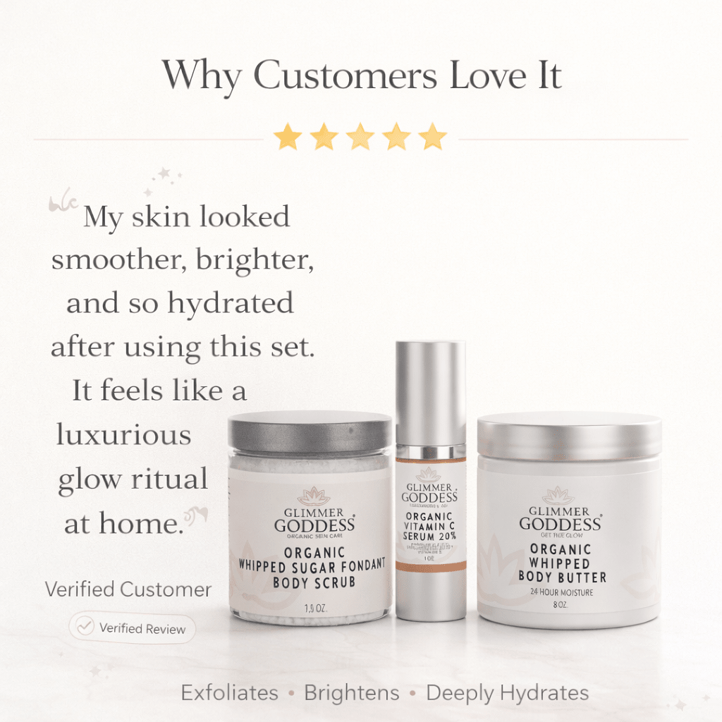 Radiance Glow Organic Skincare Gift Set – Exfoliate, Brighten & Hydrate NaturallyGift Packs & Value Sets