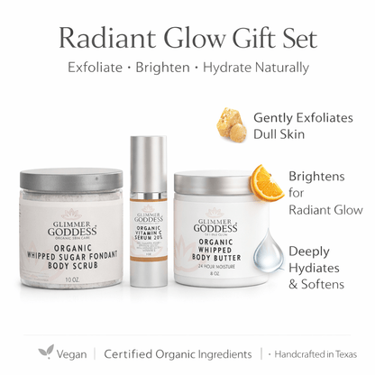 Radiance Glow Organic Skincare Gift Set – Exfoliate, Brighten & Hydrate NaturallyGift Packs & Value Sets