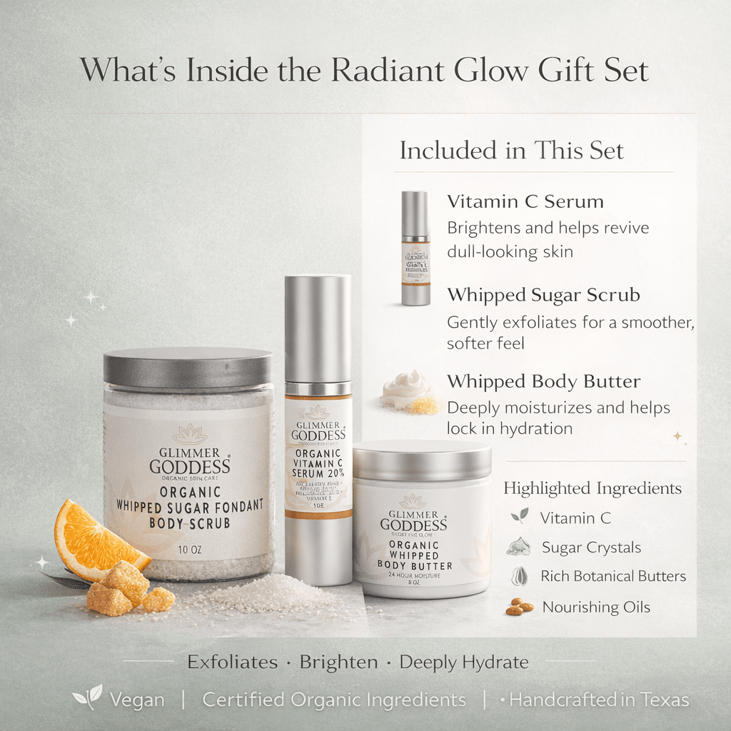 Radiance Glow Organic Skincare Gift Set – Exfoliate, Brighten & Hydrate NaturallyGift Packs & Value Sets