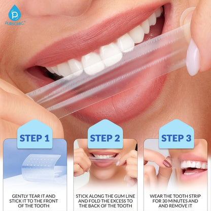 The Ultimate Smile Radiance Kit: Professional Teeth Whitening Strips, Pursonic Whitening Pens & Stainless Steel Tongue CleanersOral Care